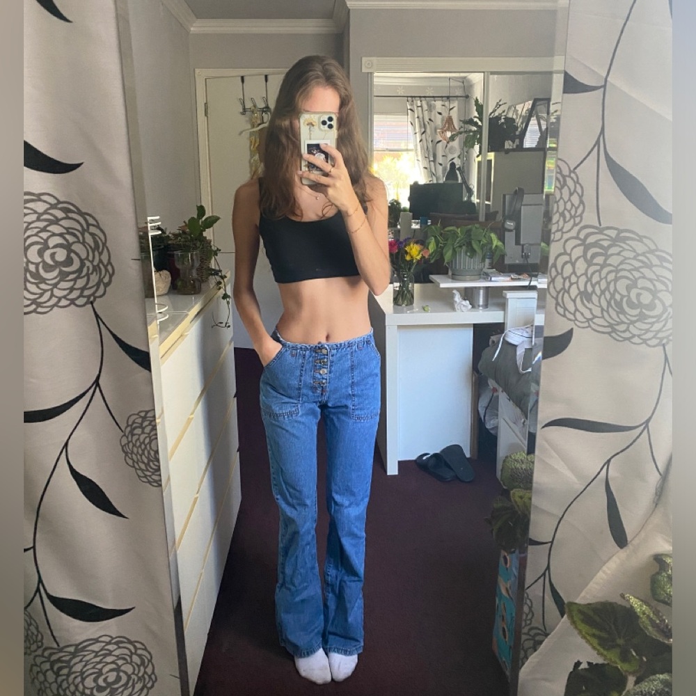 Blue Asphalt Flare Jeans